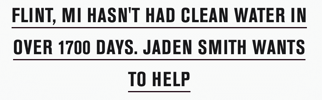 MTV reports: Flint, MI has not had water in 1700 days