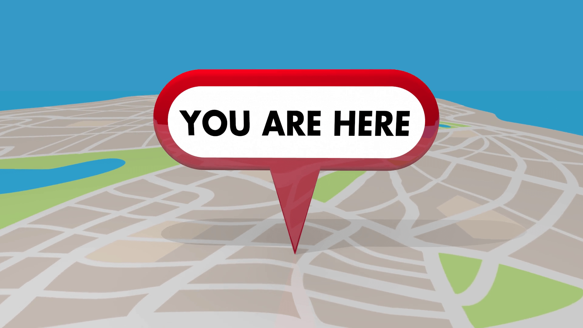 "You Are Here" sign