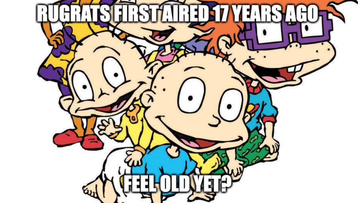 rugrats first aired 17 years ago. feel old yet?
